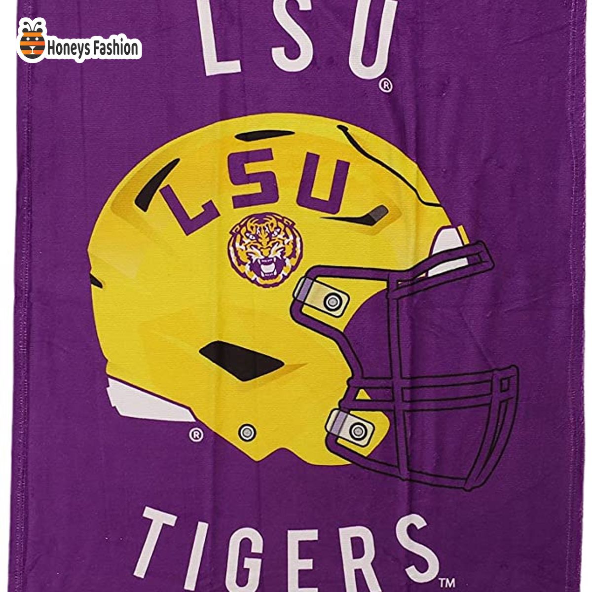 LSU Tigers Stripes NCAA Beach Towel