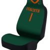 Miami Hurricanes Green Jersey Car Seat Cover