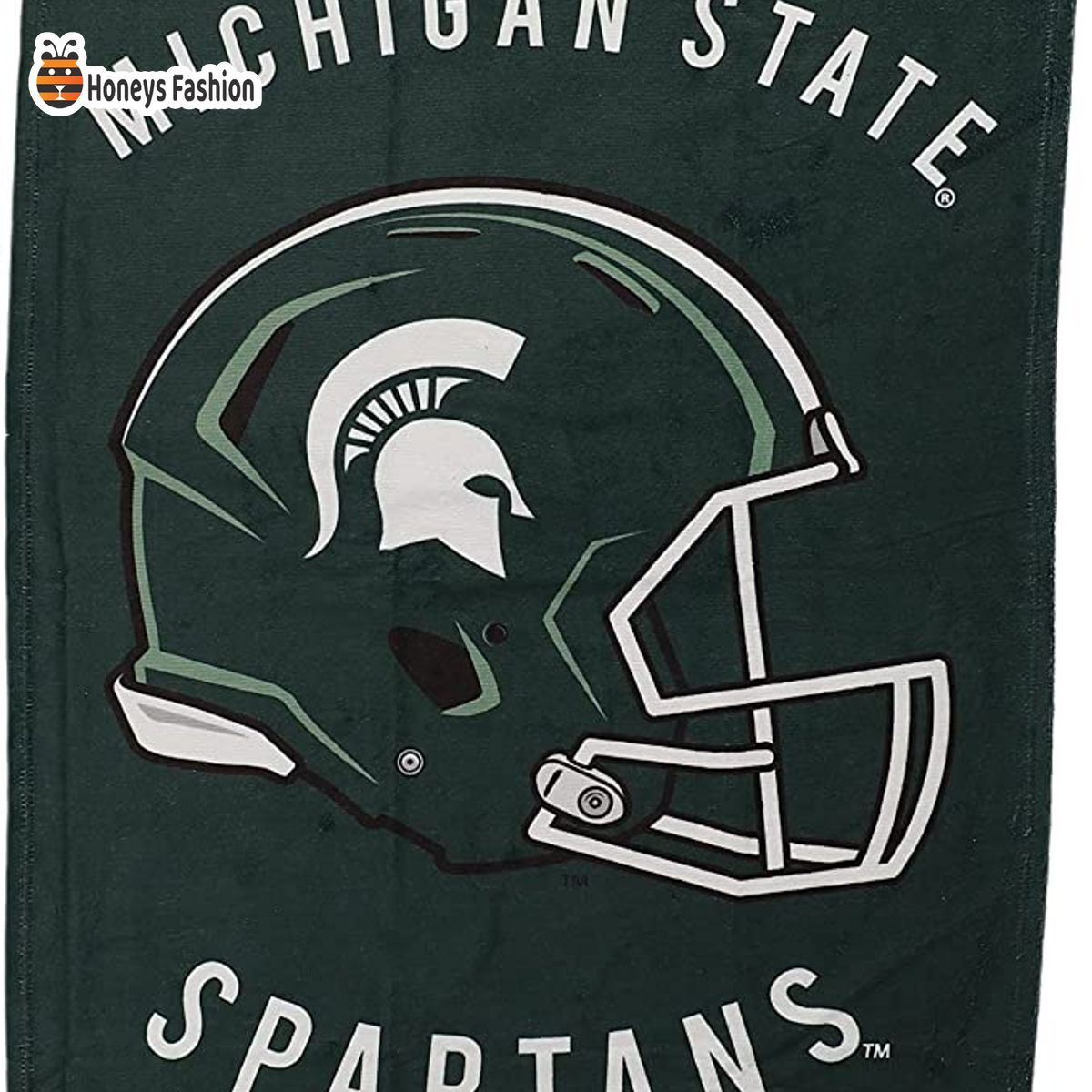 Michigan State Spartans Stripes NCAA Beach Towel