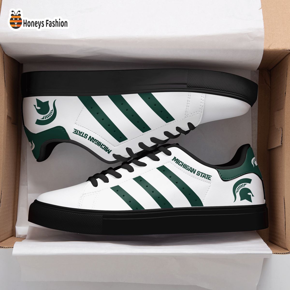 Michigan State Stan Smith Skate Shoes