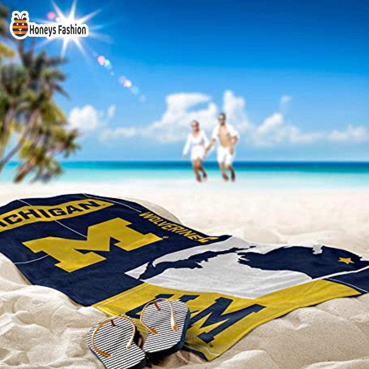 Michigan Wolverines NCAA Beach Towel