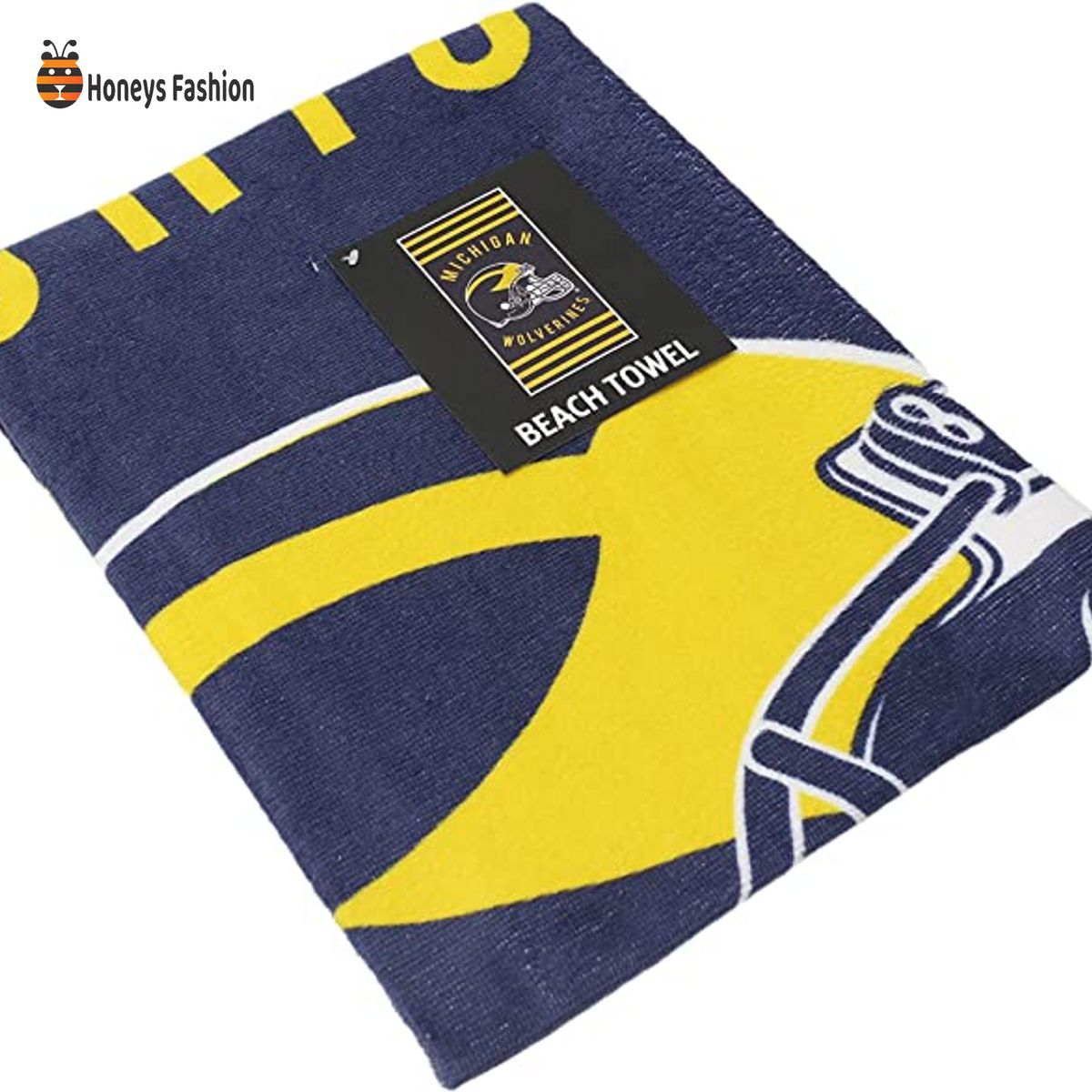 Michigan Wolverines Stripes NCAA Beach Towel