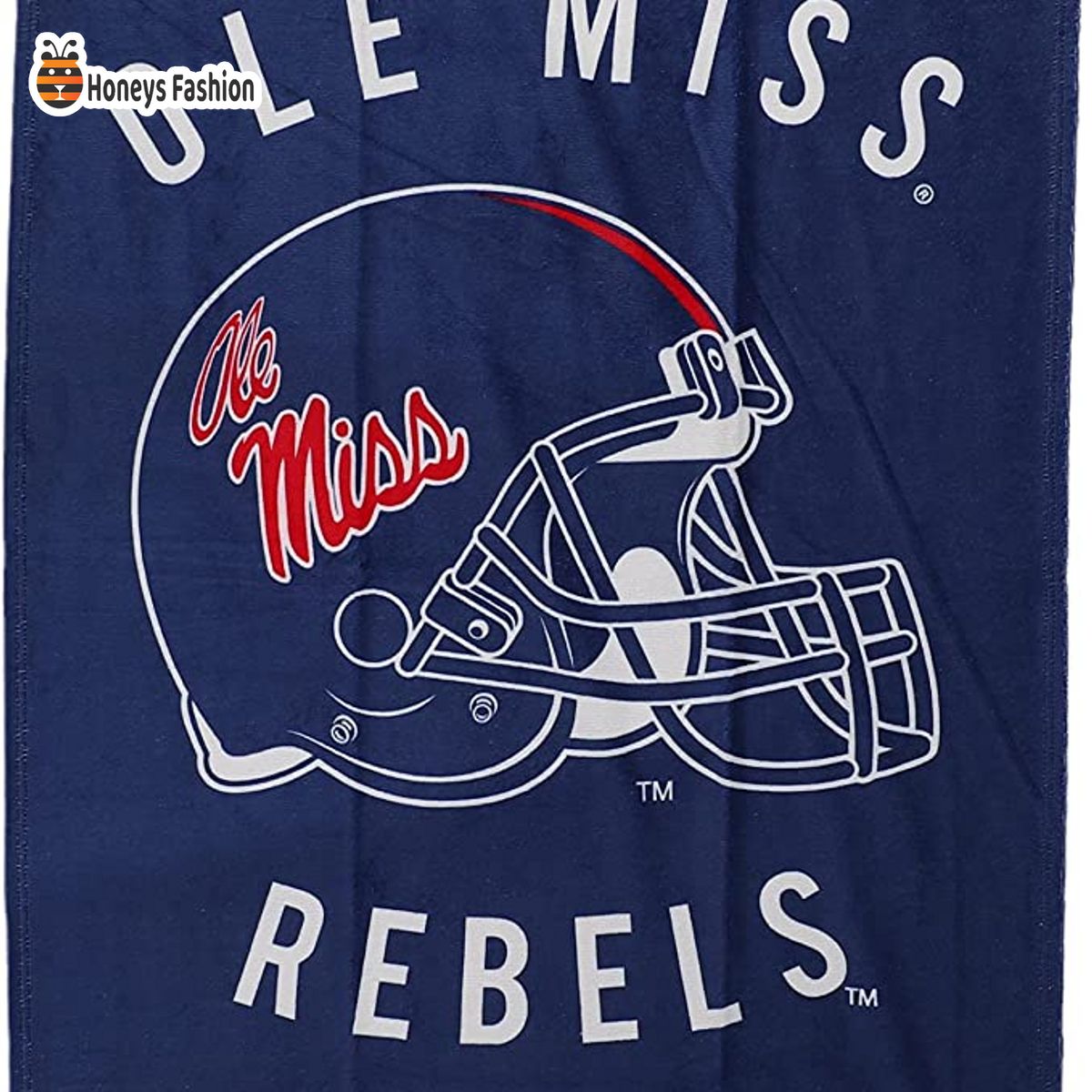Mississippi Rebels Stripes NCAA Beach Towel