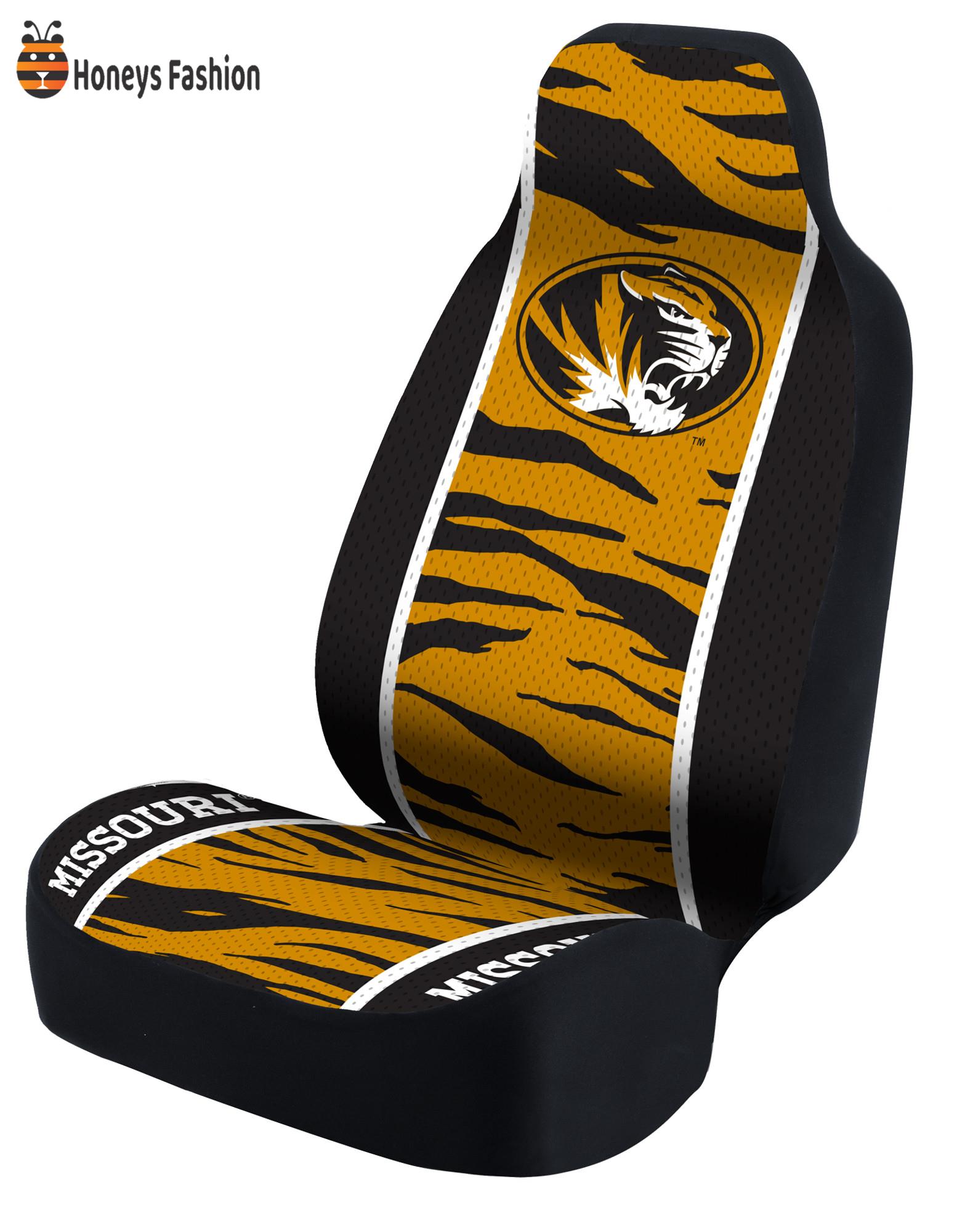 Missouri Tigers Yellow Black Stripe Car Seat Cover