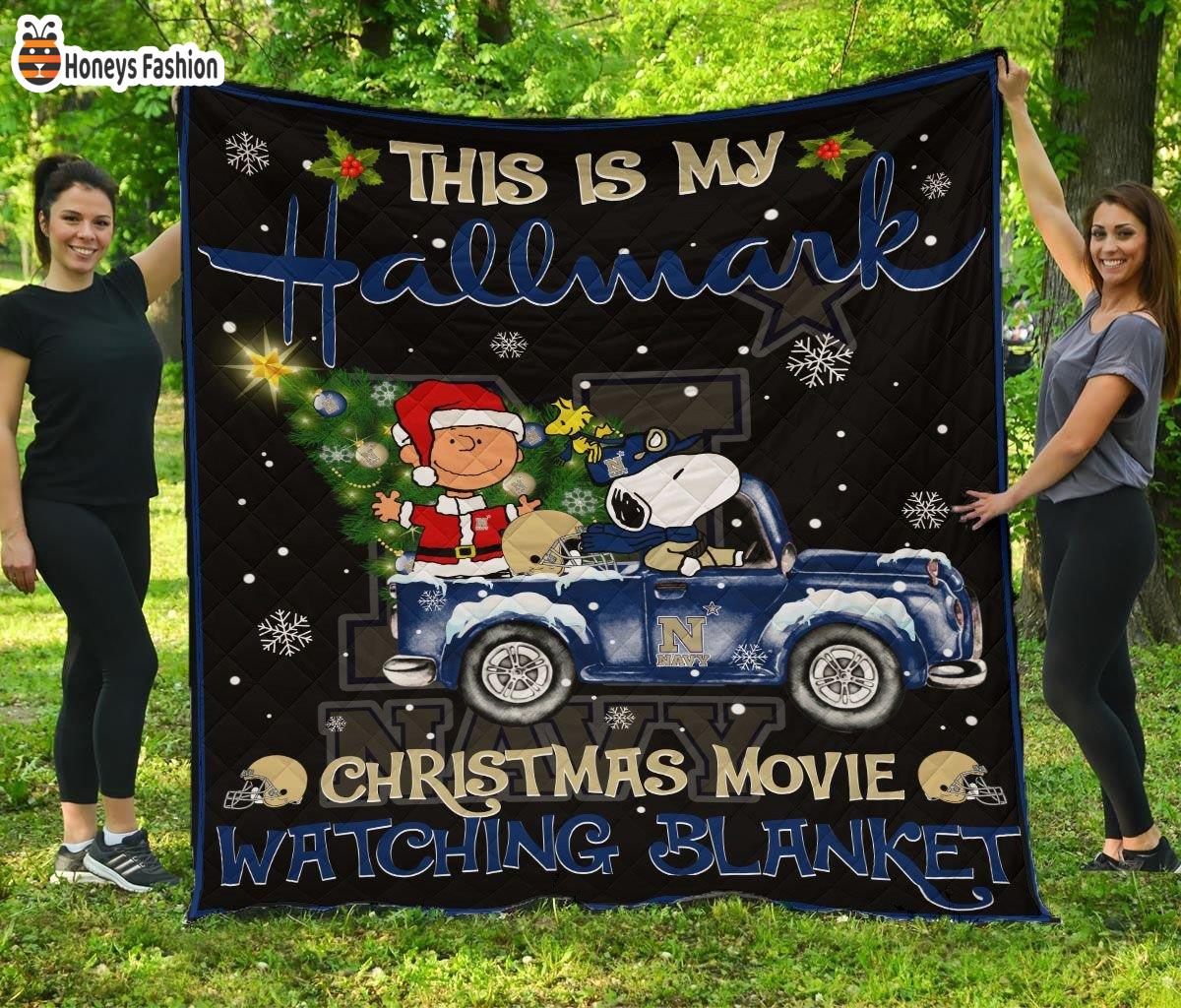 Navy Midshipmen This Is My Hallmark Christmas Movie Watching Blanket