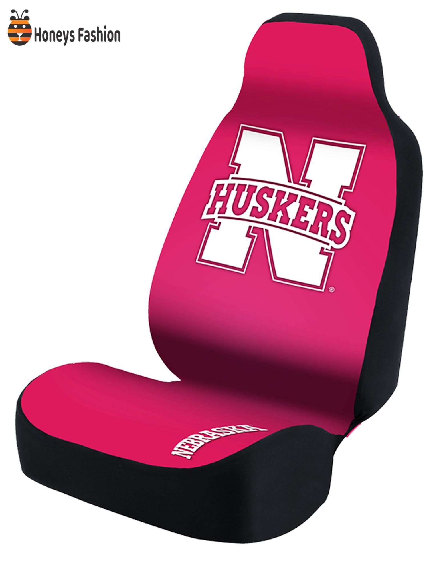 Nebraska Huskers Pink Car Seat Cover