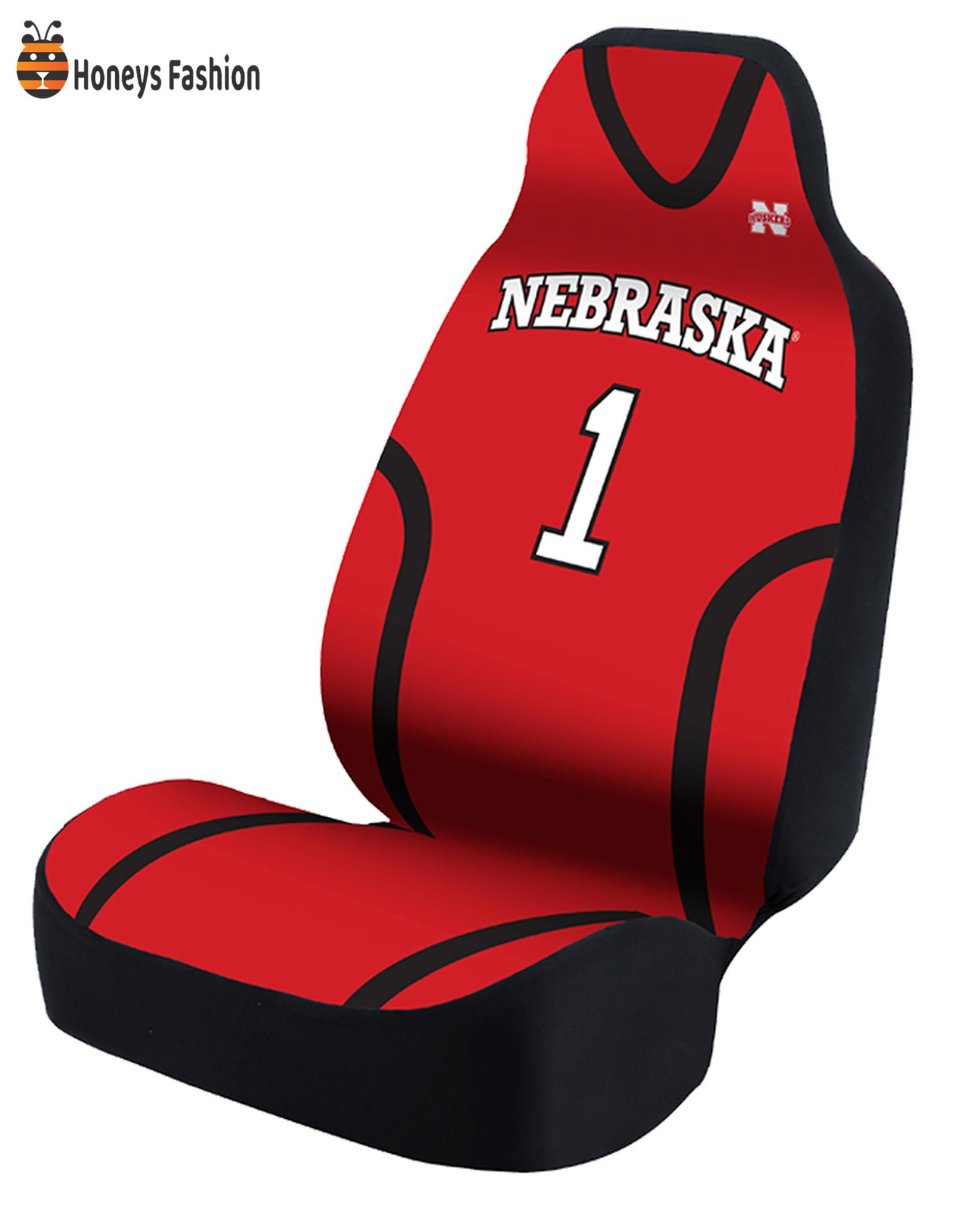 Nebraska Huskers Red Jersey Car Seat Cover