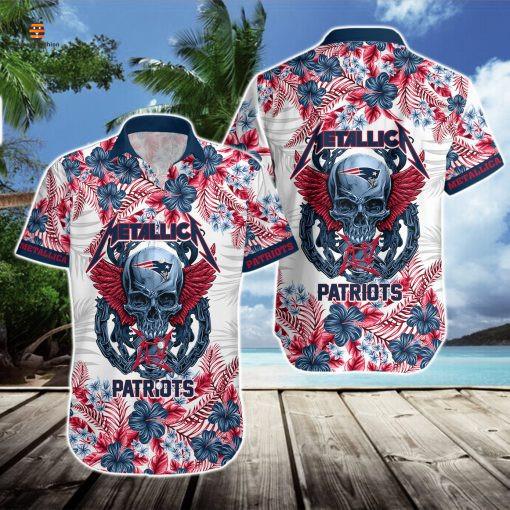 New England Patriots Metallica Hawaii Shirt And Short