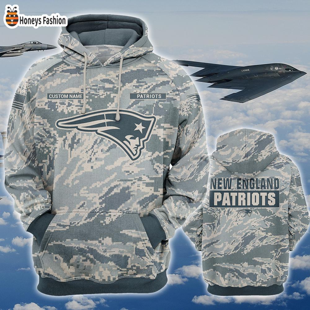 New England Patriots U.S Air Force ABU Camouflage Personalized T-Shirt Hoodie