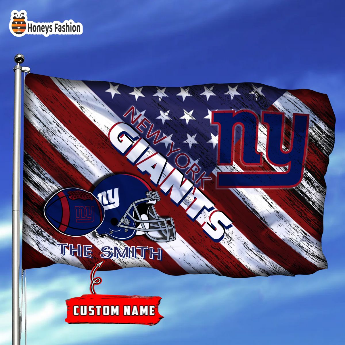 New York Giants Custom Name Personalized Flag