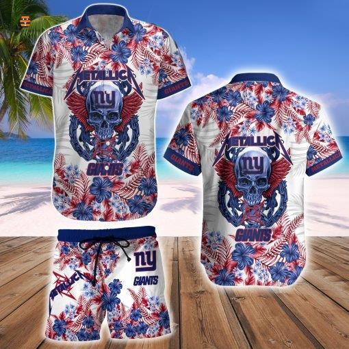 New York Giants Metallica Hawaii Shirt And Short