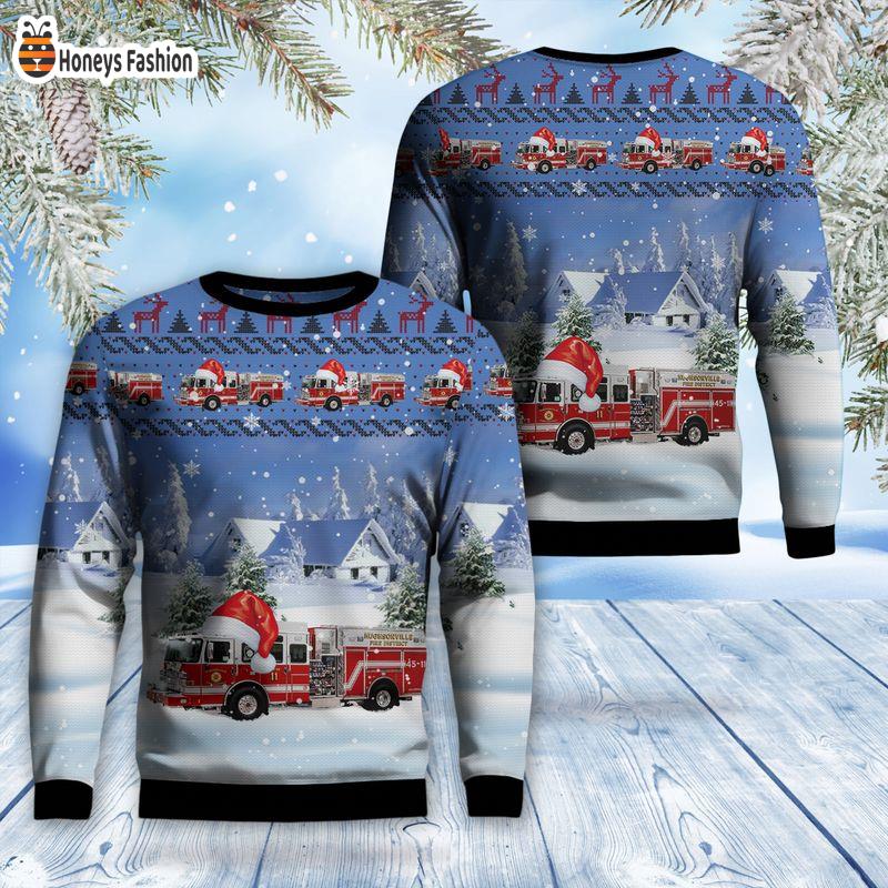 New York Hughsonville Fire District Ugly Sweater