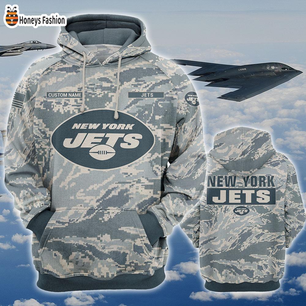 New York Jets U.S Air Force ABU Camouflage Personalized T-Shirt Hoodie