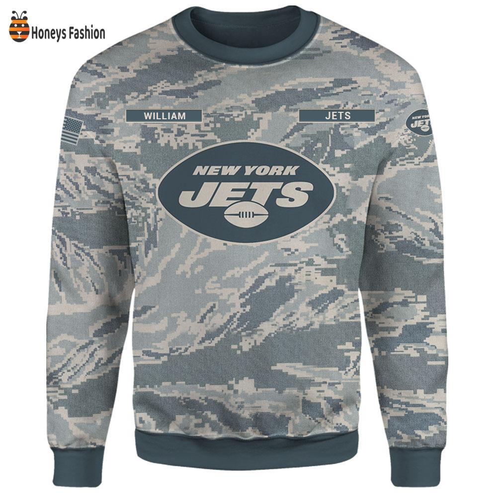 New York Jets U.S Air Force ABU Camouflage Personalized T-Shirt Hoodie