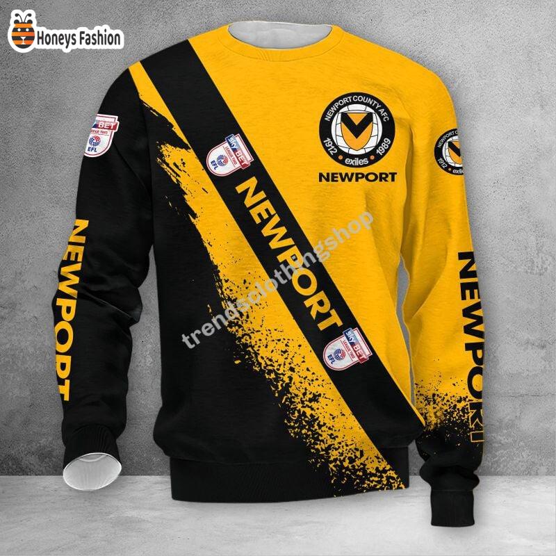 Newport County Lion 3d Hoodie Polo