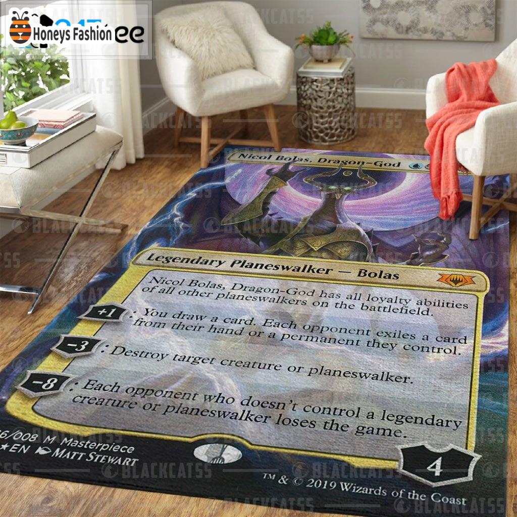 Nicol Bolas Dragon God Card Rug Carpet