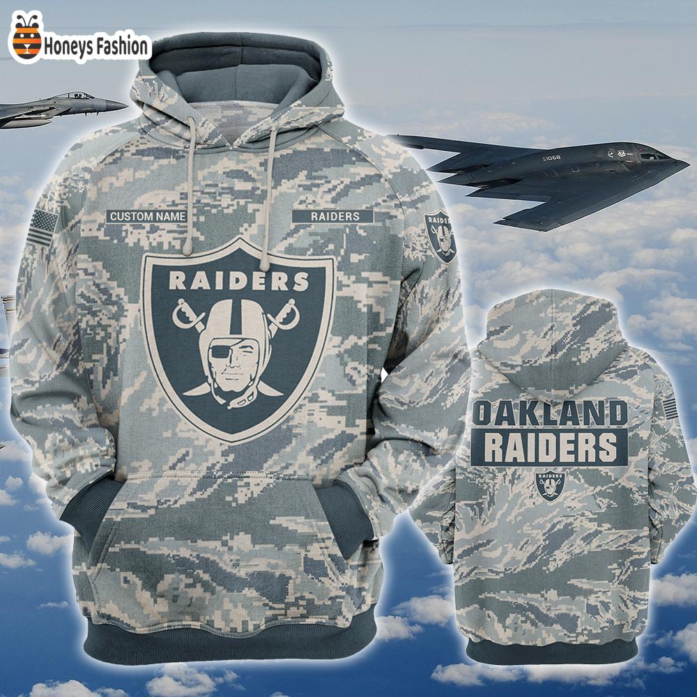 Oakland Raiders U.S Air Force ABU Camouflage Personalized T-Shirt Hoodie