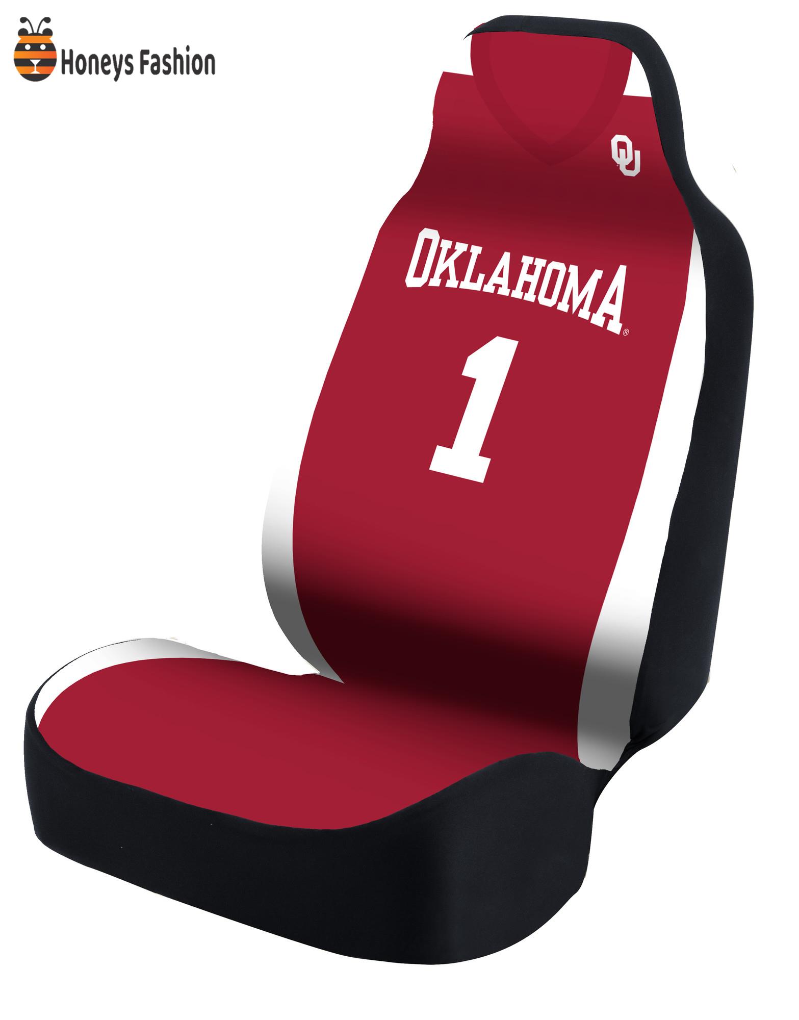 Oklahoma Sooners Red Jersey Car Seat Cover