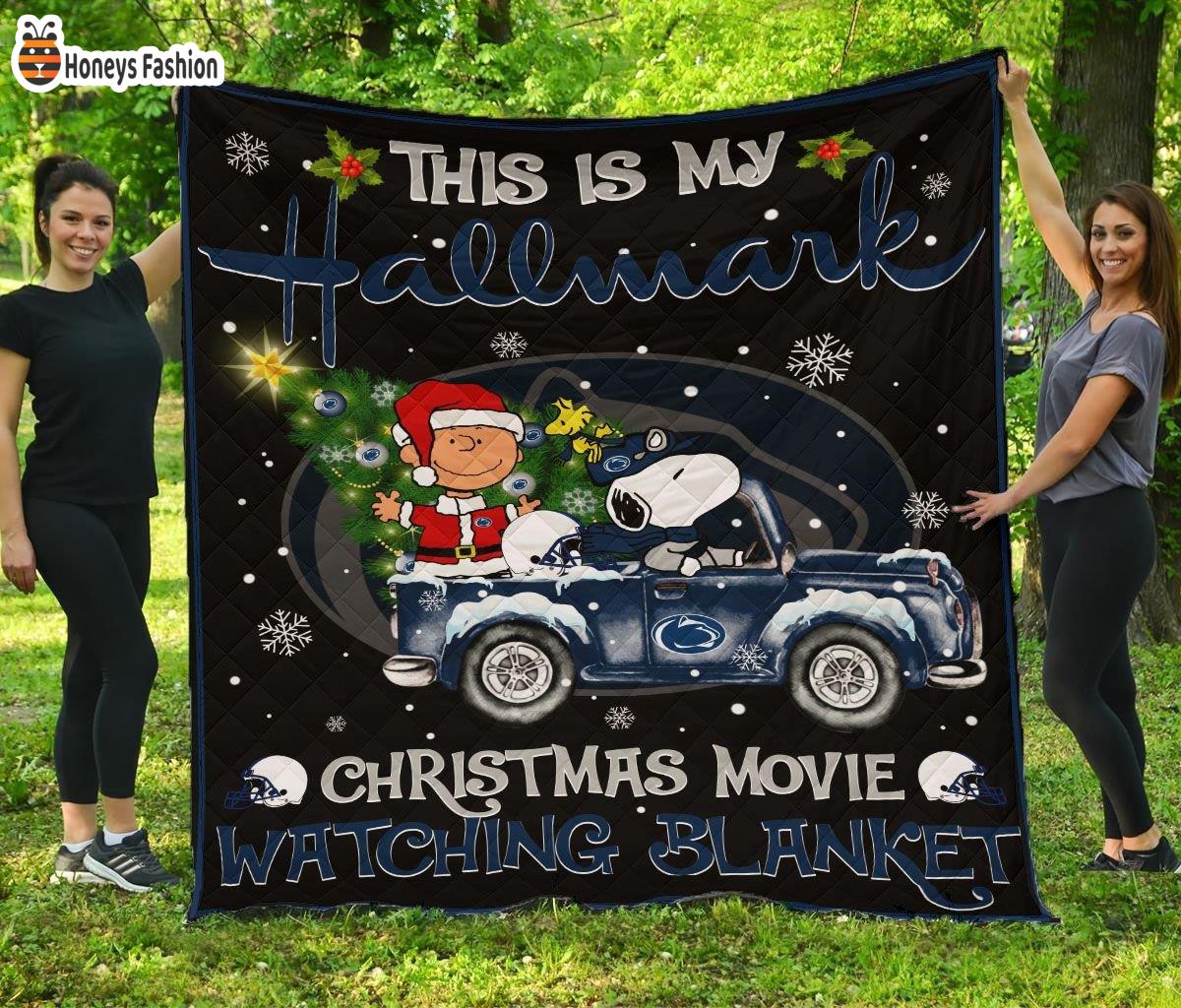 Penn State Nittany Lions This Is My Hallmark Christmas Movie Watching Blanket
