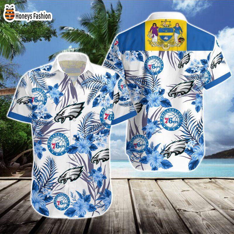 Philadelphia Eagles 76ers Hawaiian Shirt