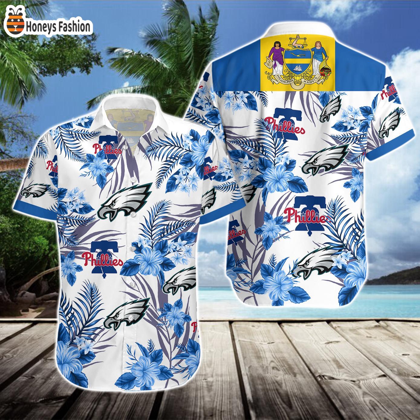 Philadelphia Eagles Phillies Hawaiian Shirt