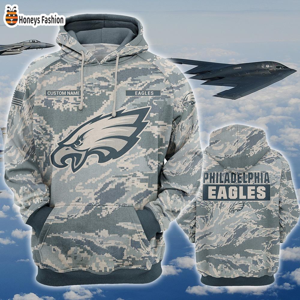Philadelphia Eagles U.S Air Force ABU Camouflage Personalized T-Shirt Hoodie