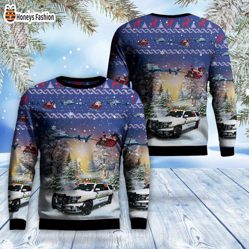 Pinellas County Office Chevy Tahoe And Helicopter Ugly Sweater