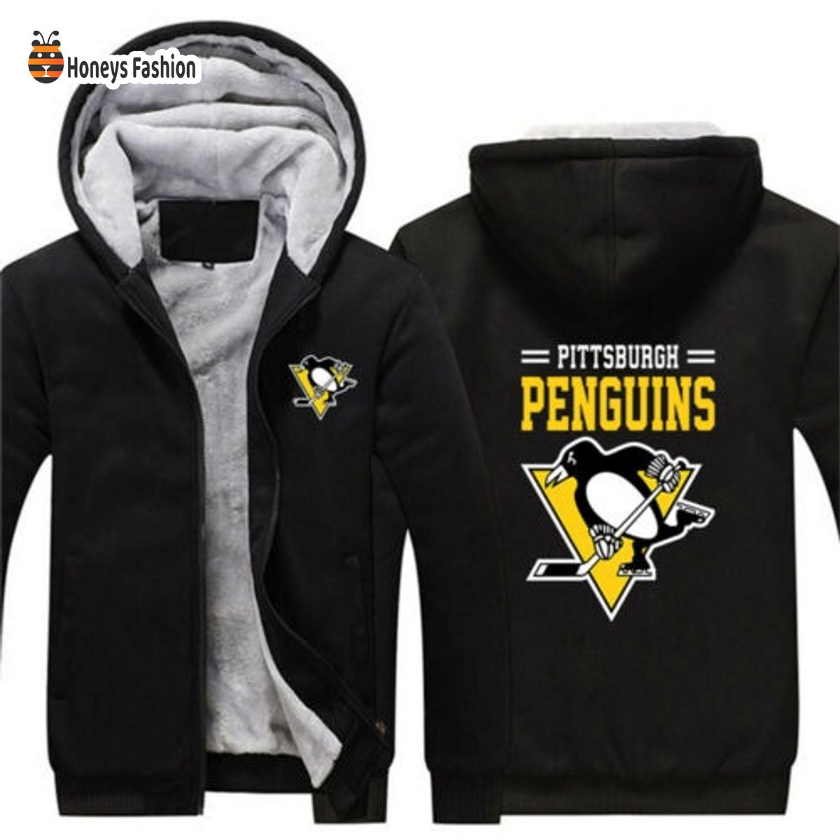 Pittsburgh Penguins NHL 3D Fleece Hoodie