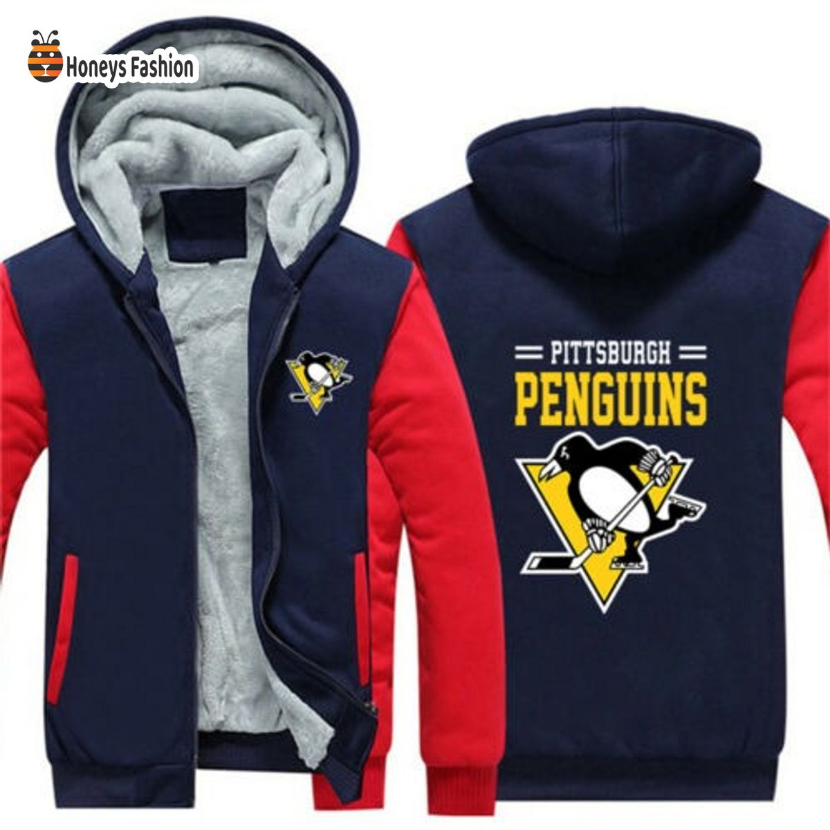 Pittsburgh Penguins NHL 3D Fleece Hoodie