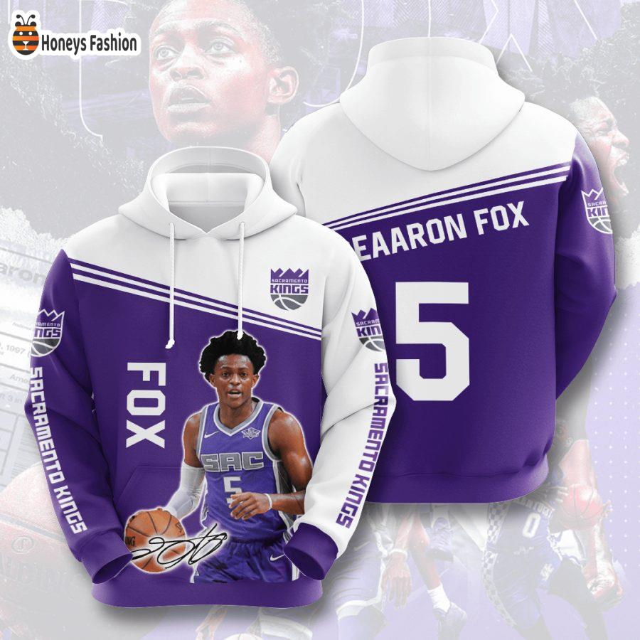 Sacramento Kings Deaaron Fox NBA 3D Hoodie