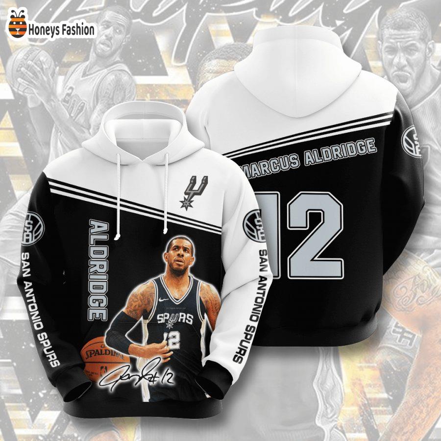 San Antonio Spurs LaMarcus Aldridge NBA 3D Hoodie