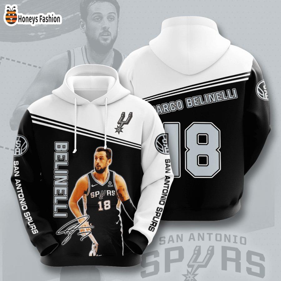 San Antonio Spurs Marco Belinelli NBA 3D Hoodie