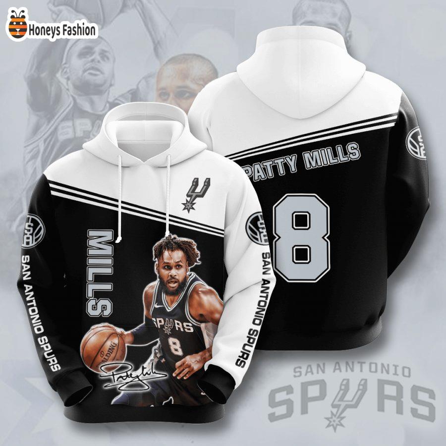 San Antonio Spurs Patty Mills NBA 3D Hoodie