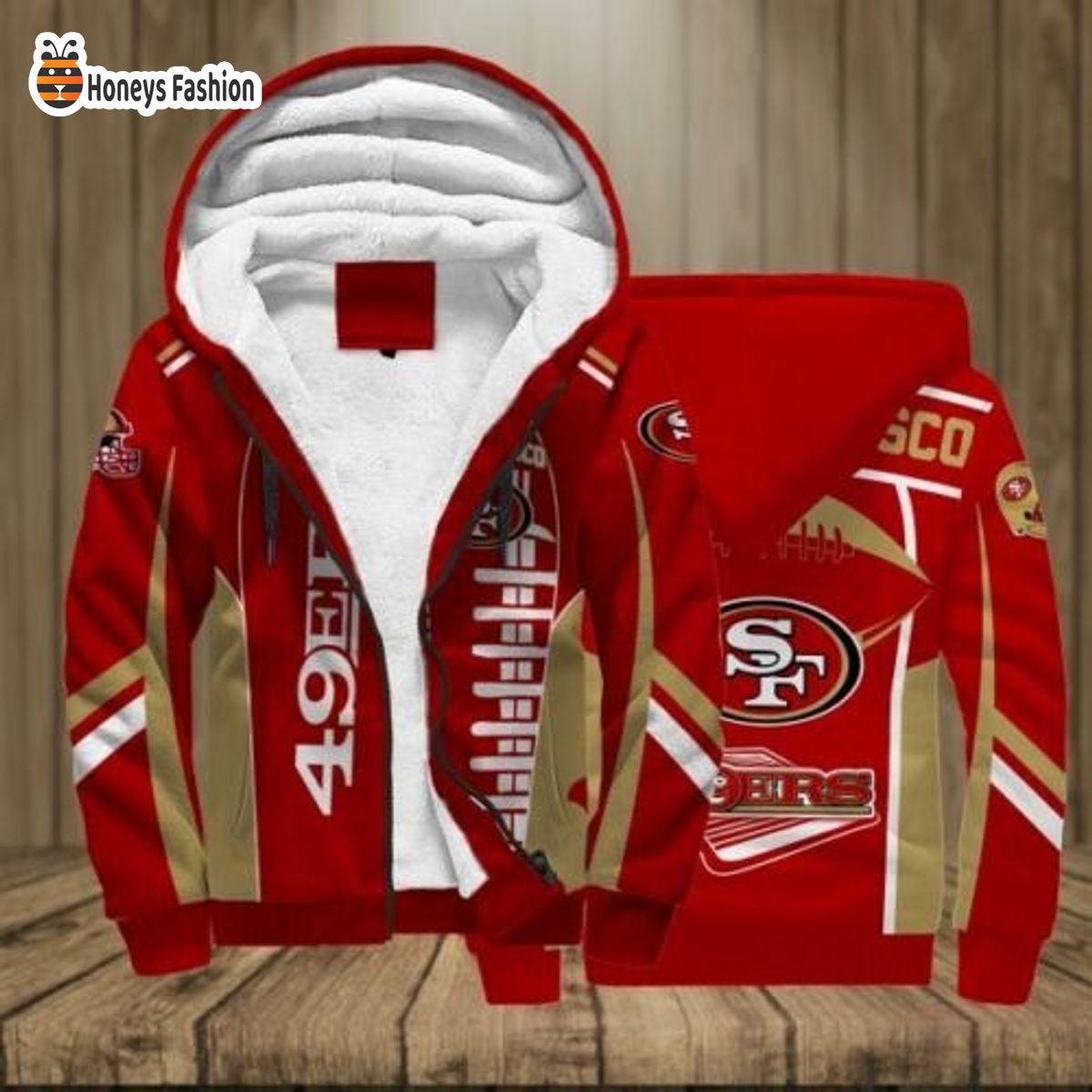 San Francisco 49ers NHL 3D Fleece Hoodie