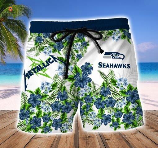 Seattle Seahawks Metallica Hawaii Shirt And Short