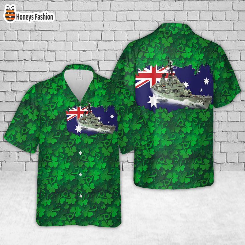 St. Patrick's Day Royal Australian Navy HMAS Hobart Hawaiian Shirt