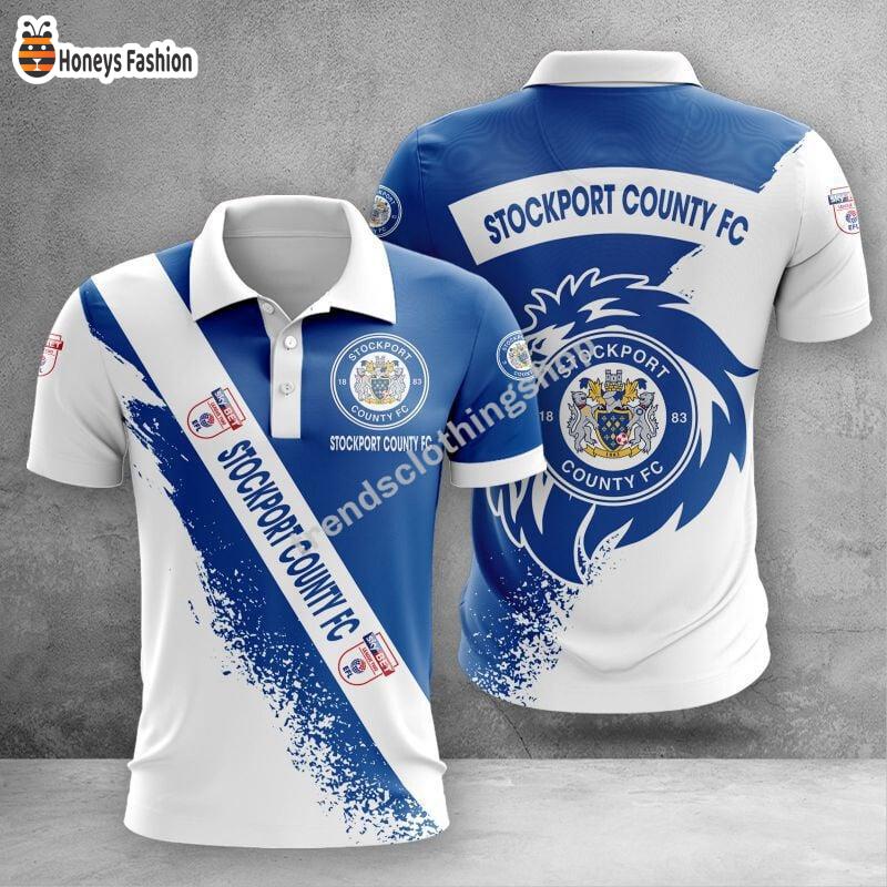 Stockport County F.C Lion 3d Hoodie Polo