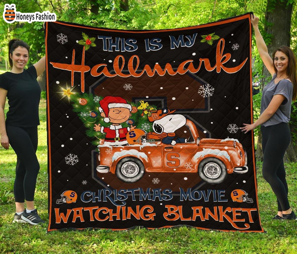 Syracuse Orange This Is My Hallmark Christmas Movie Watching Blanket