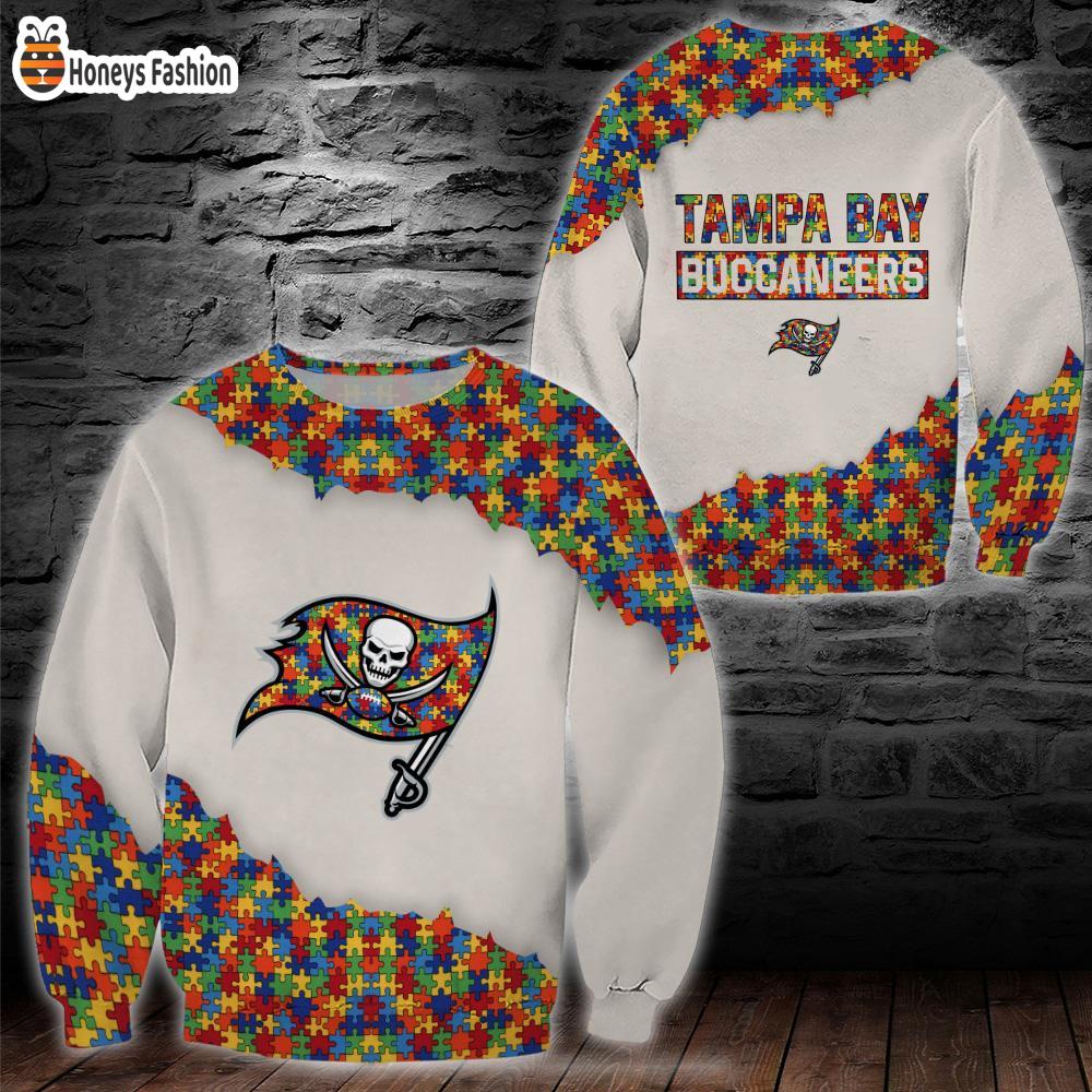 Tampa Bay Buccaneers NFL Autism 3d Hoodie Tshirt
