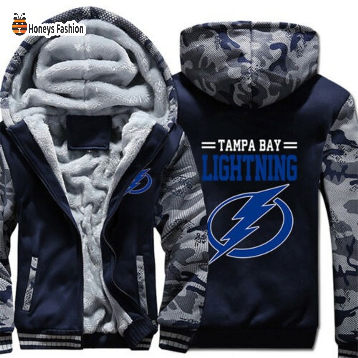 Tampa Bay Lightning NHL 3D Fleece Hoodie