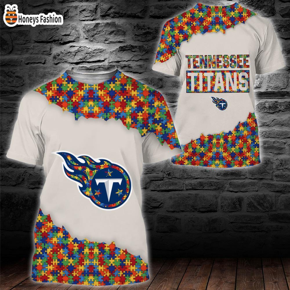 Tennessee Titans NFL Autism 3d Hoodie Tshirt