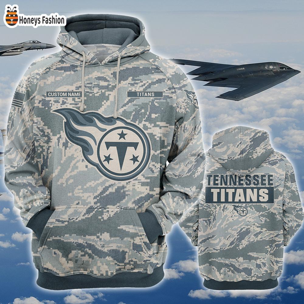 Tennessee Titans U.S Air Force ABU Camouflage Personalized T-Shirt Hoodie