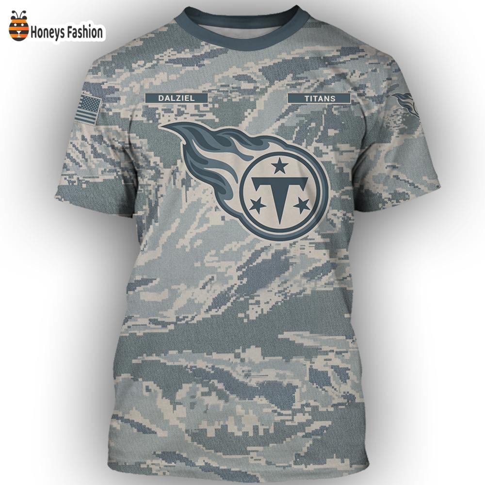 Tennessee Titans U.S Air Force ABU Camouflage Personalized T-Shirt Hoodie