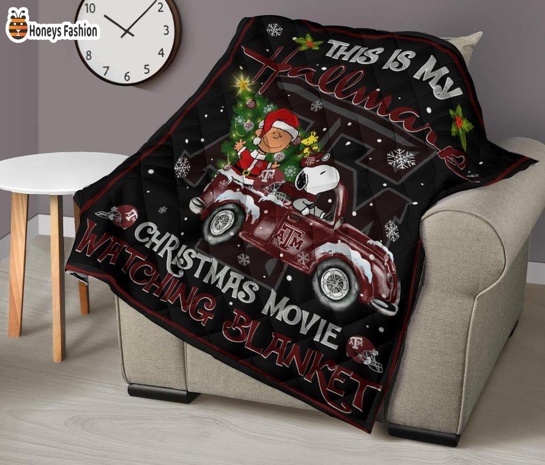 Texas A&M Aggies This Is My Hallmark Christmas Movie Watching Blanket