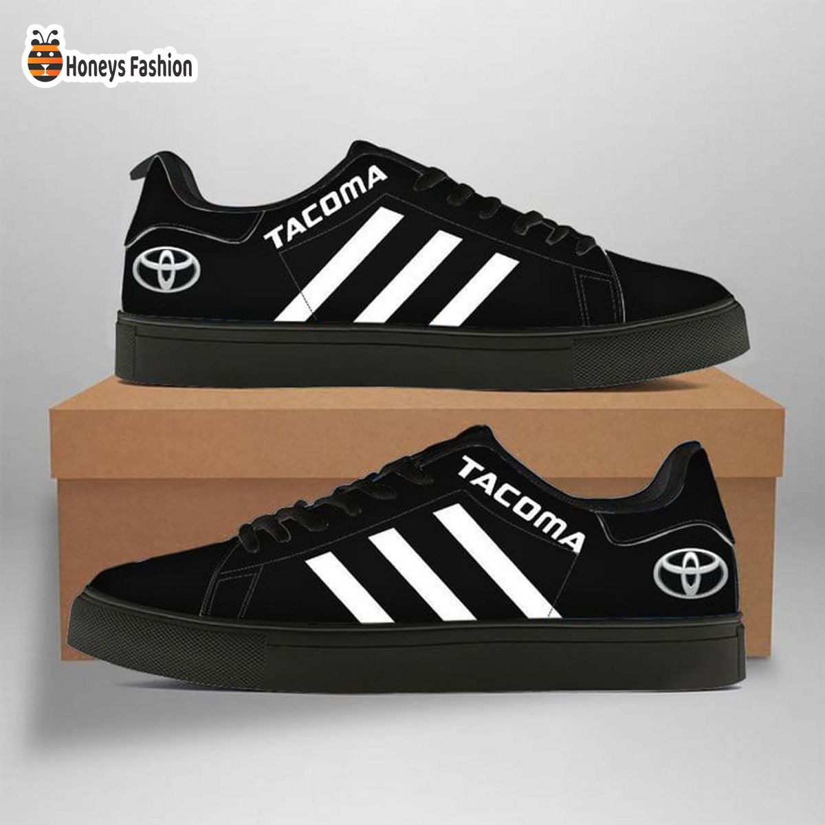 Toyota Tacoma Black Stan Smith Low Top Shoes