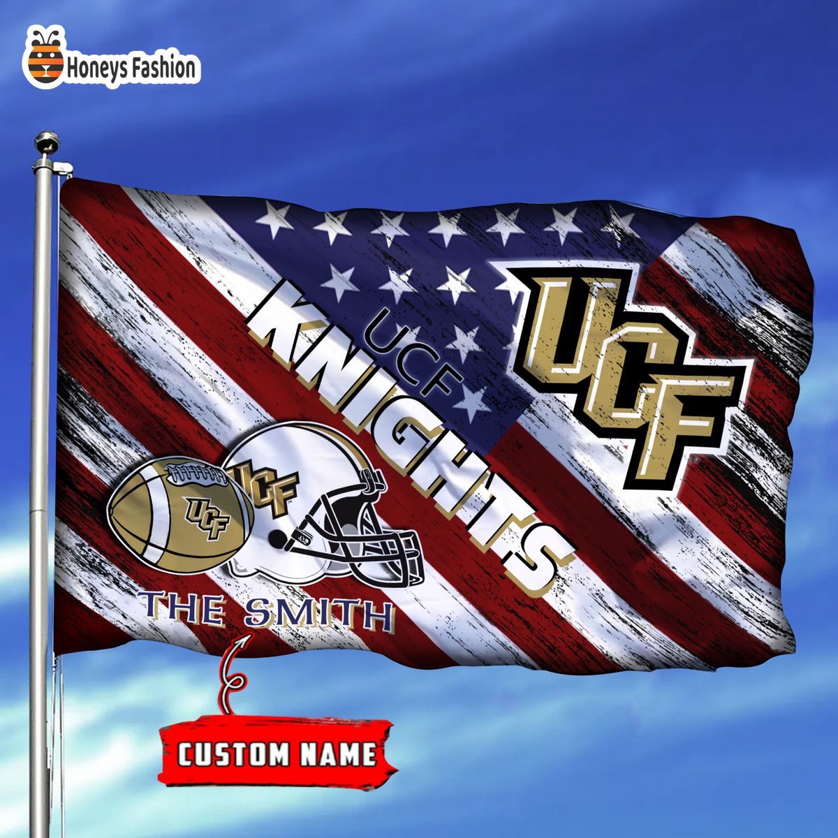 UCF Knights Custom Name Personalized Flag