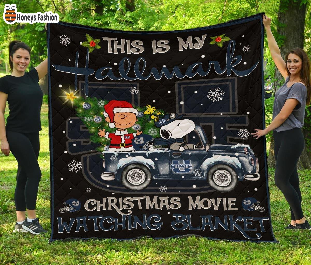 Utah State Aggies This Is My Hallmark Christmas Movie Watching Blanket