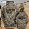 Virginia Tech Camo 3d Hoodie