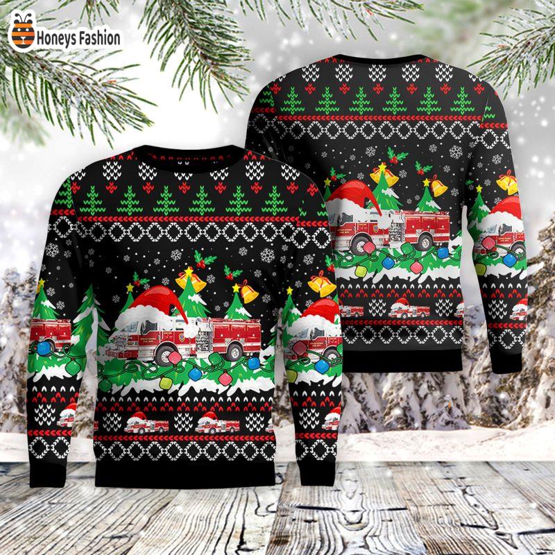 Wake County Fire Services Durham Highway Fire Department Ugly Sweater