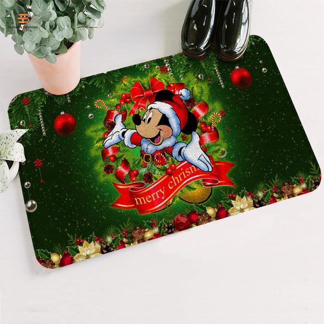 Walt Disney Mickey Mouse Merry Christmas Doormat